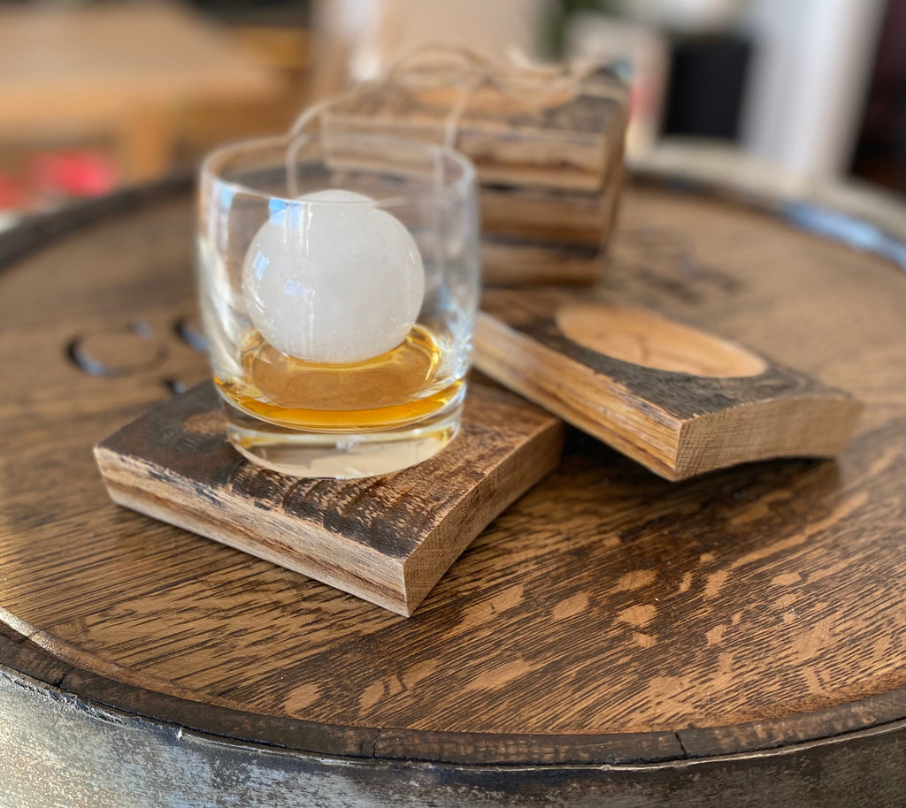 Whiskey Barrel Coaster | Bourbon Barrel Coaster | Personalized